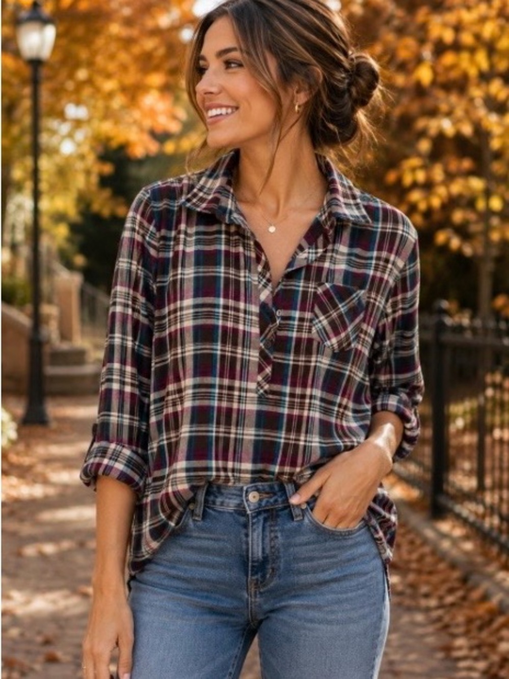 Great Northwest Indigo Clothing Company Plaid Button-Down Shirt